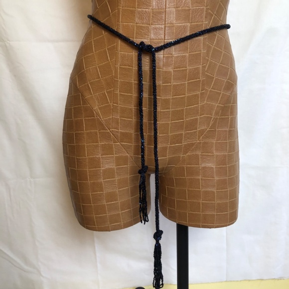 Belt or Necklace Wrap, Beaded & Tasseled, Choose Your Color